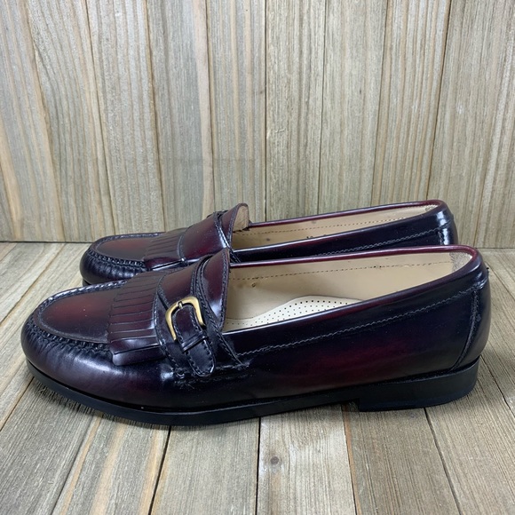 Cole Haan Pinch Buckle Burgundy Leather 